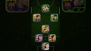 Barcelona squad  4123 squad  eFootball 2025 mobile shorts efootball pes2021 [upl. by Auhsaj]