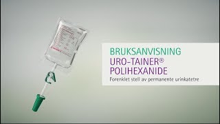 B Braun UroTainer Polihexanid og NaCl norsk [upl. by Basset]