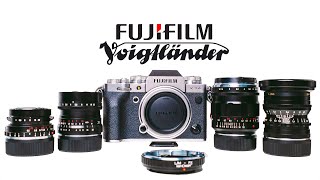 FUJIFILM XT4 amp VOIGTLANDER LENSES 21mm Color Skopar  28mm Ultron  35mm Nokton  50mm Nokton [upl. by Lida]