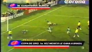 Golazo Cuauhtémoc Blanco Vs Brasil Copa Oro 1996 [upl. by Linn]