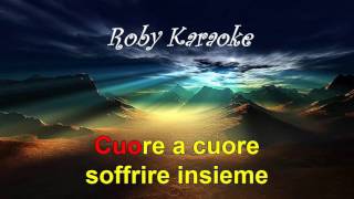 karaoke Adriano Celentano Addormentarmi così [upl. by Iteerp]