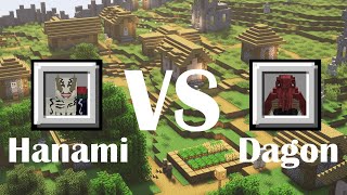 Hanami VS Dagon  Jujutsu Kaisen Minecraft [upl. by Taft]