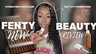 H4ML  FENTY BEAUTY HYDRATING CONCEALER amp SOFTLIT FOUNDATION REVIEW [upl. by Yessej]