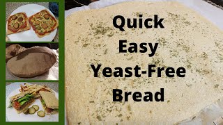 How to Make WheatFreeGluten Free Flatbread Quick amp Easy [upl. by Nevur]