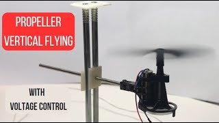 Propeller Vertical Flying with Adjustable Voltage Control [upl. by Hyozo]