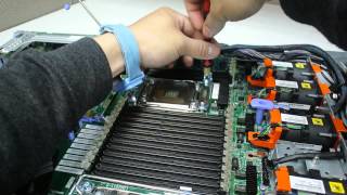 IBM System x3550 M4 Remove Heat Sink Rentention Module [upl. by Barboza]