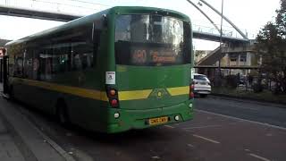 Wright Streetlite DF Arriva Kent Thameside 4301 GN15CWX on 480 Leaves at Dartford Stn for Gravesend [upl. by Alvie722]