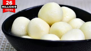 घर पर रसगुल्ले बनाने का एकदम आसान तरीक़ा  Sponge Rasgulla Recipe  Bengali Rasgulla [upl. by Litsyrk]