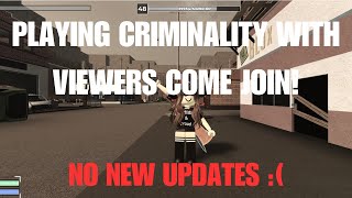 Late Night Stream  Criminality Roblox [upl. by Lak421]