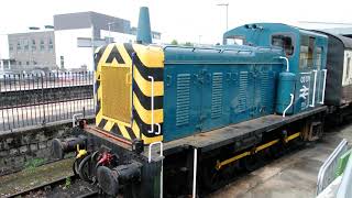 BR Class 03 diesel shunting locomotive at Paignton Devon England UK [upl. by Retsevlys214]