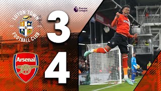 Luton 34 Arsenal  Heartbreak 😫  Premier League Highlights [upl. by Leyla]