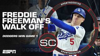 Describing the moment Freddie Freeman hits WALKOFF GRAND SLAM in World Series Game 1  SportsCenter [upl. by Latham]