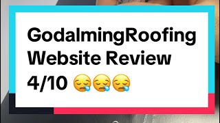 🔍 Reviewing Godalming Roofing’s Website shorts [upl. by Adnahsed]