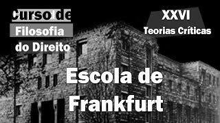 Curso de Filosofia do Direito  Aula 26  Teorias Críticas  Escola de Frankfurt [upl. by Assiar]