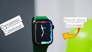 Apple Watch Series 7 Dynamic Contour Watch Face EXPLAINED InDepth watchOS 8 [upl. by Gnilsia]