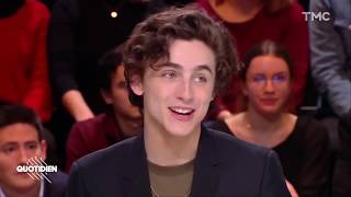 English SubtitlesTimothée Chalamet SPEAKING FRENCH  Quotidien 1182019 [upl. by Weingarten]