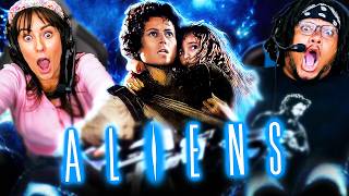 ALIENS 1986 MOVIE REACTION FIRST TIME WATCHING Ellen Ripley  Xenomorph  Review [upl. by Rammaj]