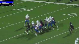 High School Football  Leander Lions at Hendrickson Hawks  10292021 [upl. by Ardnahs]