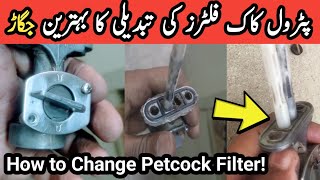 Petrol Cock Filters kese tabdeel kren How to change Petcock filters  Petrol Tee filers replacement [upl. by Clarita]