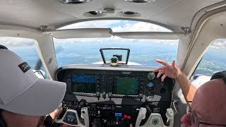 First time flying a multiengine airplane  G58 Baron  CUBGSO  Full flight 5K [upl. by Martica]