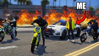 BEST Cop Getting Attacked By Molotovs in GTA 5 RP [upl. by Attenat955]