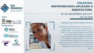 Palestra Biotecnologia Aplicada à Aquicultura [upl. by Inaj]