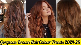 Gorgeous Brown HairColour Trends  Types of trending brown hairColor  stylesforall haircolorideas [upl. by Atiuqahs]