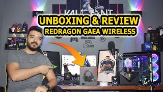 Unboxing amp Review Gaming Wireless Headset Redragon Gaea H828 71 RGB [upl. by Aivad]