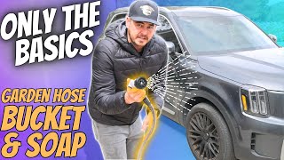 Wash Your Car With Just A Garden Hose And Bucket  TIPS amp TRICKS [upl. by Annaj]