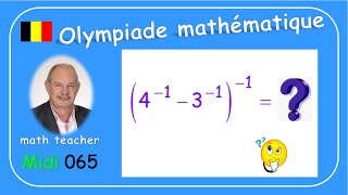 Olympiade mathématique 2024 Midi 065 [upl. by Bashuk]