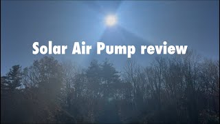 Small Solar Air Pump review poposoap solar airpump [upl. by Ikoek]