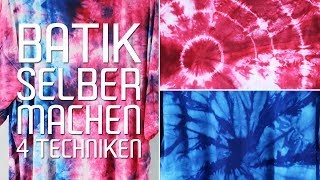 Batik selber machen  TShirt batiken  Anleitung und Bindetechnik  Talude [upl. by Zelig461]