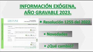 25 Información exógena año gravable 2023 [upl. by Ulani]