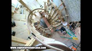 Staircase Construction Timelapse amp Finished Photos  Signature Staircase Corp [upl. by Gershom]