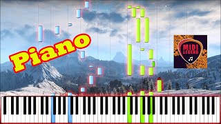 How To Play  Ard Skellige  Witcher 3 OST  Piano Tutorial [upl. by Adamsen]