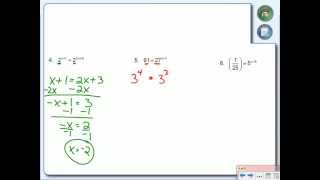 Solving Exponential Equations and Inequalities [upl. by Dagnah744]