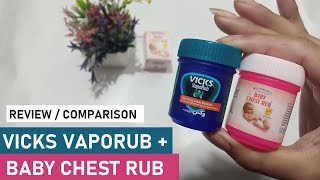 Vicks VapoRub And Baby Chest Rub Review  VapoRub Vicks Uses  Baby Chest Rub Uses  Door Been [upl. by Akirea]