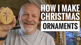 How I make scrollsawn wood Christmas ornaments christmas woodworking 438 [upl. by Benoite]