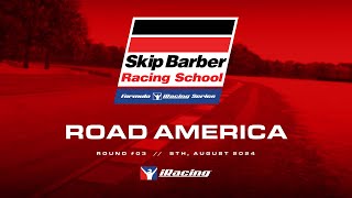 Skip Barber Formula iRacing Series  Round 3  Road America [upl. by Nanis696]