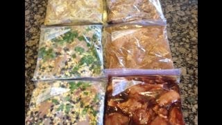 6 Chicken Crock Pot Freezer Meals [upl. by Nicoli]