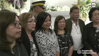 Visit to the Wake of the Late Senate President Aquilino ‘Nene’ Pimentel Jr 10222019 [upl. by Eenaffit]