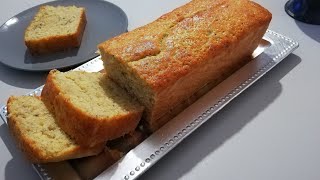 CAKE à la banane bien moelleux on 5 MIN  Perfectly moist BANANA BREAD 5 MIN [upl. by Rosalba188]