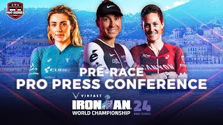 PreRace Pro Press Conference  2024 VinFast IRONMAN World Championship Nice Womens Edition [upl. by Winson]