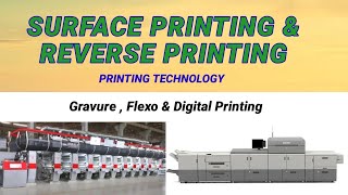 surface and Reverse printing process gravure amp Flexo printing [upl. by Yrrad169]