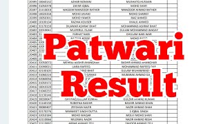 Patwari Result Declared [upl. by Lyrahs]