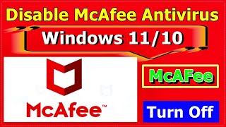 how to turn off McAfee antivirus windows 11  Temporarily Disable McAfee Antivirus in Windows 11 [upl. by Servetnick]