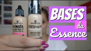 COMPARANDO BASES DA ESSENCE FRESH amp FIT e INSTA PERFECT [upl. by Utta]