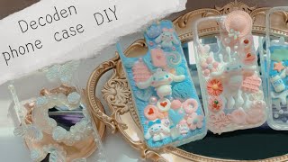 🎨 DIY asethetic phone case  Decoden phone case 📱✨ [upl. by Sontich]