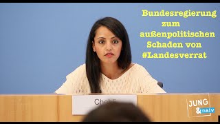 Bundesregierung zum außenpolitischen Schaden von Landesverrat [upl. by Leffert]