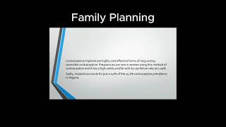 Family Planning  Continued [upl. by Elleda]